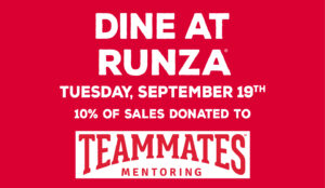 Runza® and TeamMates Mentoring Program Team Up and Need Your Support